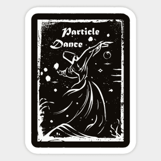 Particle Dance (White) Sticker